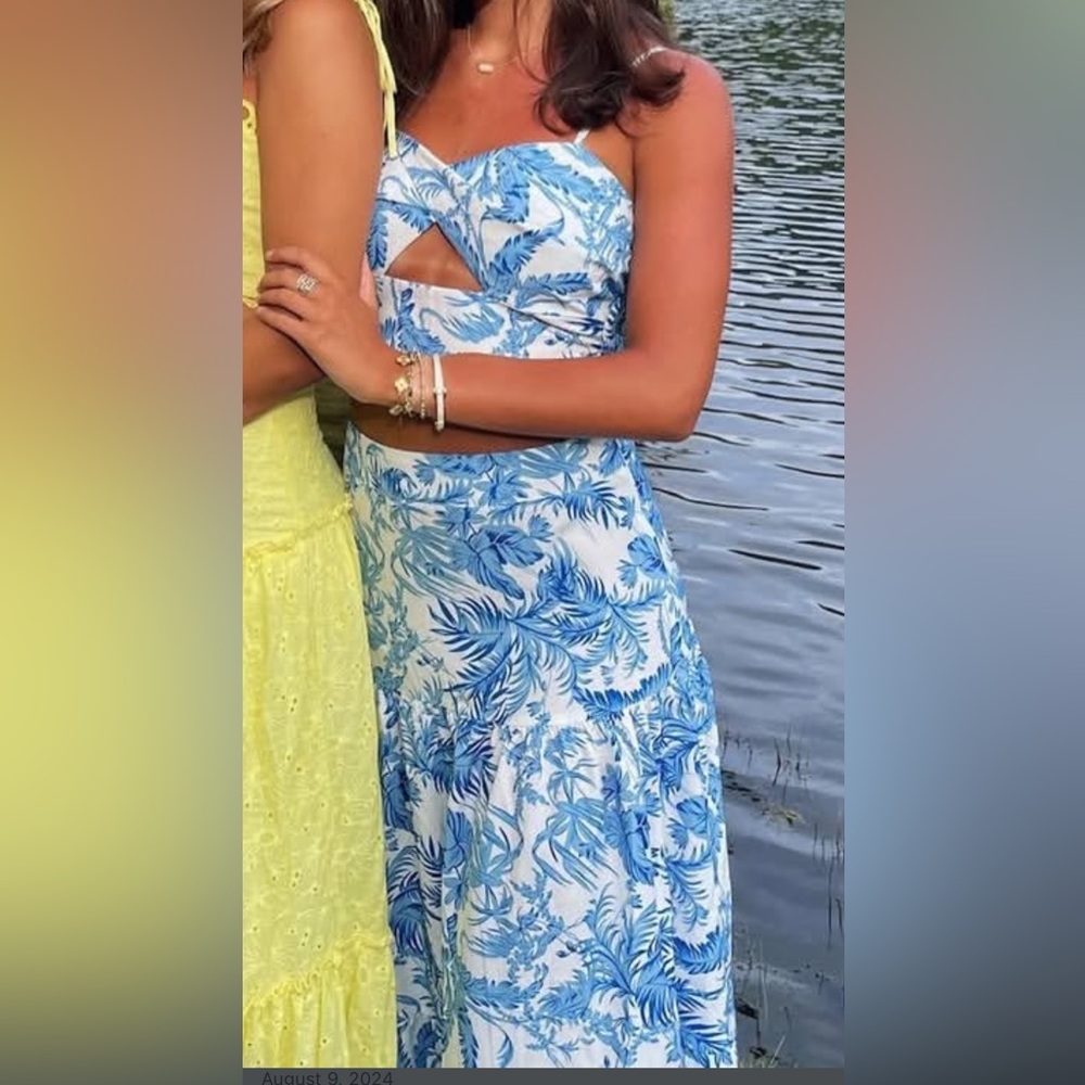 Blue Floral Women's Set